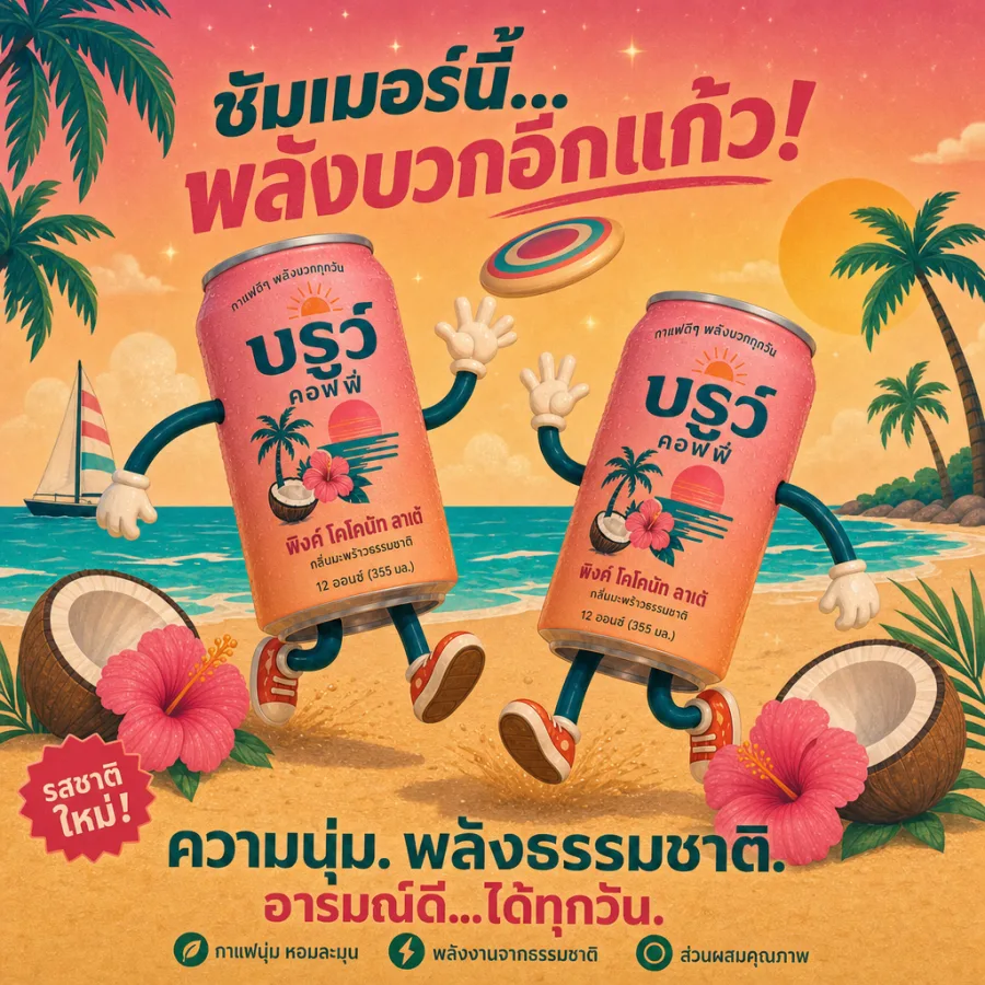 The same campaign as a 1:1 square, Thai
